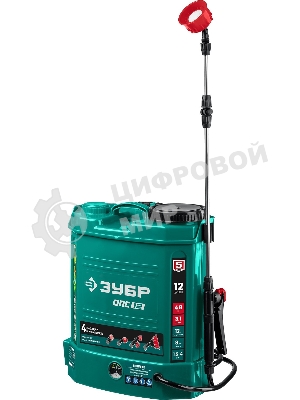 Опрыскиватель Зубр 12 л бак, аккумуляторный, 12В, 8А·ч