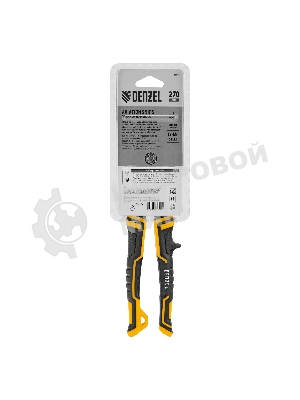 Ножницы по металлу Denzel 270 мм, прямой и левый рез,сталь-СrMo, трехкомп.рук-ки