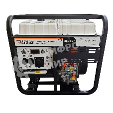 Генератор дизельный Kranz KR8500DEA, 8,5кВт, 230В, 16л, коннектор автоматики, электростартер