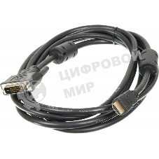 Кабель Ningbo DVI-D/HDMI 24M/19M 3m позолоченные контакты ферритовые кольца Кабель Ningbo DVI-D/HDMI 24M/19M 3m позолоченные контакты ферритовые кольца