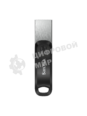 Флешка USB Sandisk IX60N iXpand GO (SDIX60N-128G-GN6NE), 128Gb, USB 3.0/Lightning, R/W 150/70, черный/серебристый
