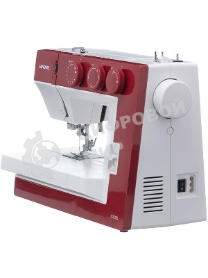 Швейная машина Janome 1522RD 25 операции, петля автомат, верт. челнок, нитевдеватель, мягкий, подарочный набор (шпульки, ножницы, сантиметровая лента, игольница)