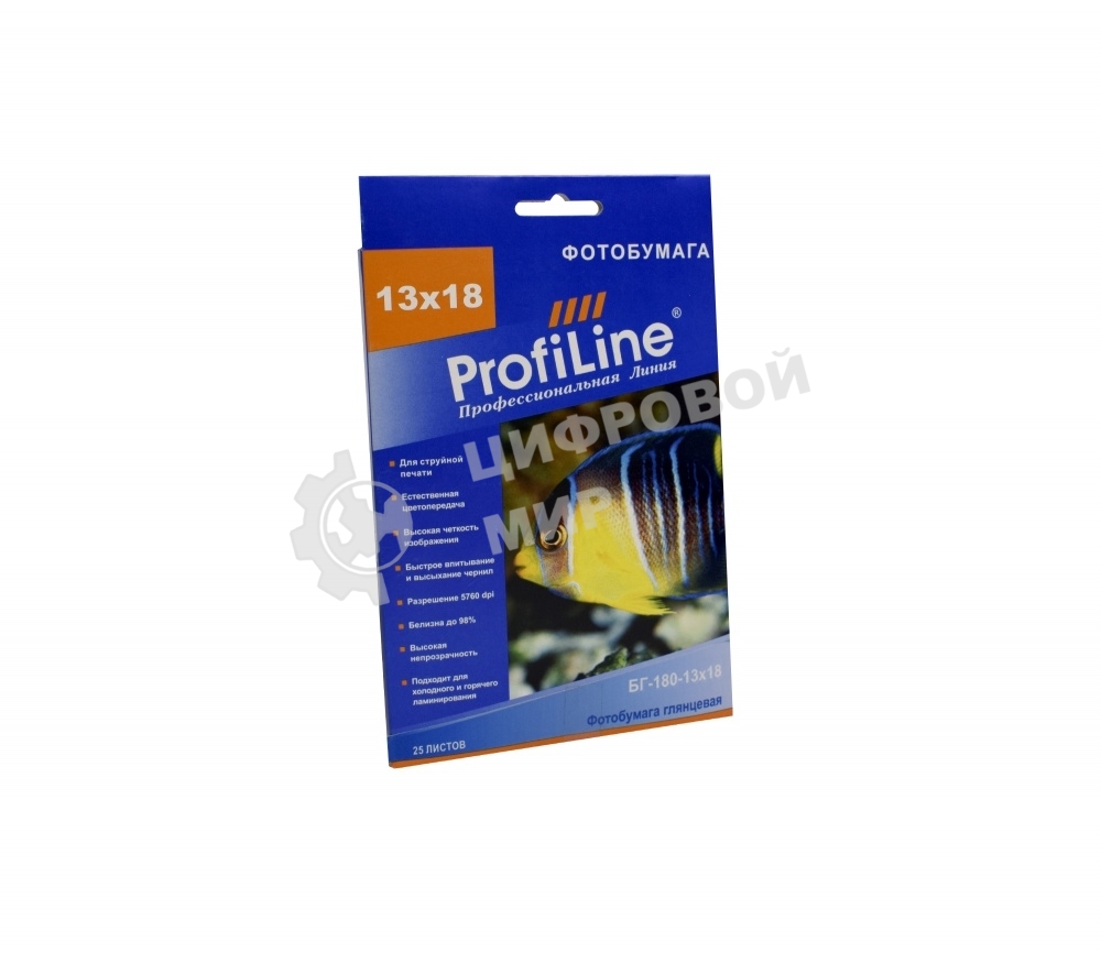 БГ-180-13х18-25 Фотобумага глянцевая, 180 г/м2, 13х18, 25 л, 2880 dpi