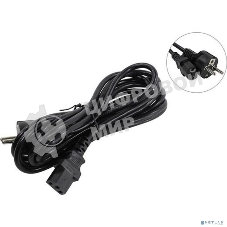 Кабель питания ExeGate Special PC-3S (Евровилка Schuko->С13) 3*0.75, CCA, черный, 3м