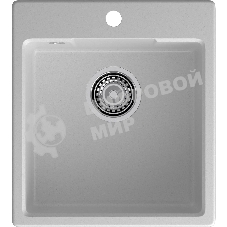 Мойка GRANFEST URBAN 644 1-чаша 440x490мм, монтаж: врезной, материал: кварц, серый
