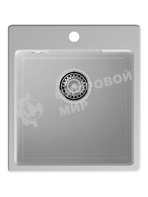 Мойка GRANFEST URBAN 644 1-чаша 440x490мм, монтаж: врезной, материал: кварц, серый