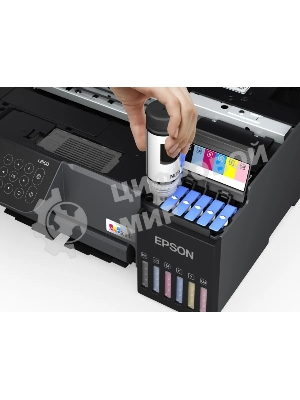 МФУ струйное Epson EcoTank L8100 (C11CK94***), A4, цветной, печ. до 8 стр/мин., 5760 x 1440 dpi (печ.), 1200x4800dpi (скан.), USB, Wi-Fi