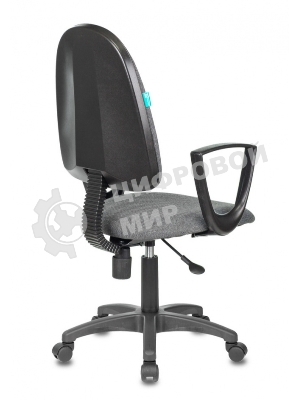 Кресло Бюрократ CH-1300N/3C1 серый, экокожа, 120 кг, механизм качания