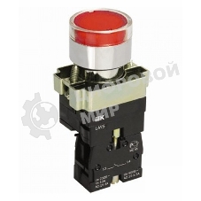 Кнопка LAY5-BW3461 с подсв. красн. 1з IEK BBT50-BW-K04