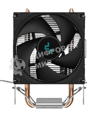 Кулер для процессора DEEPCOOL AG200 черный, 92 мм, алюминий/медь, 3050 об/мин, 30.5 дБ, 4 pin, 100 Вт, 133 мм