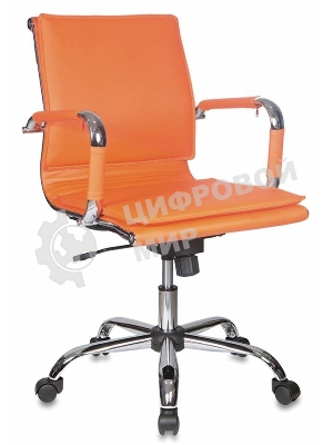 Кресло Бюрократ CH-993-Low/orange оранжевый, экокожа
