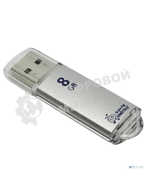 Флешка USB Smartbuy 8 Gb USB <USB 2.0> Smartbuy V-Cut серебристый(SB8 GbVC-S)