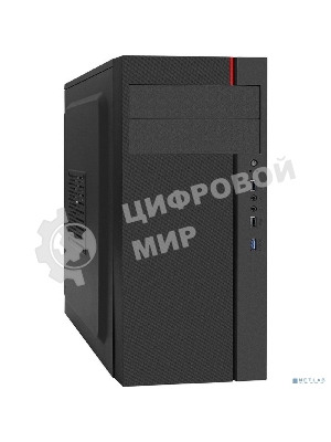 Компьютерный корпус Miditower ExeGate AA-440U-AA450 (ATX, AA450 8 см, 2*USB+1*USB 3.0, аудио, черный)