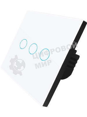 Выключатель умный Digma DiSwitch 3p 3-хкл. универсальный белый (DSW3P)