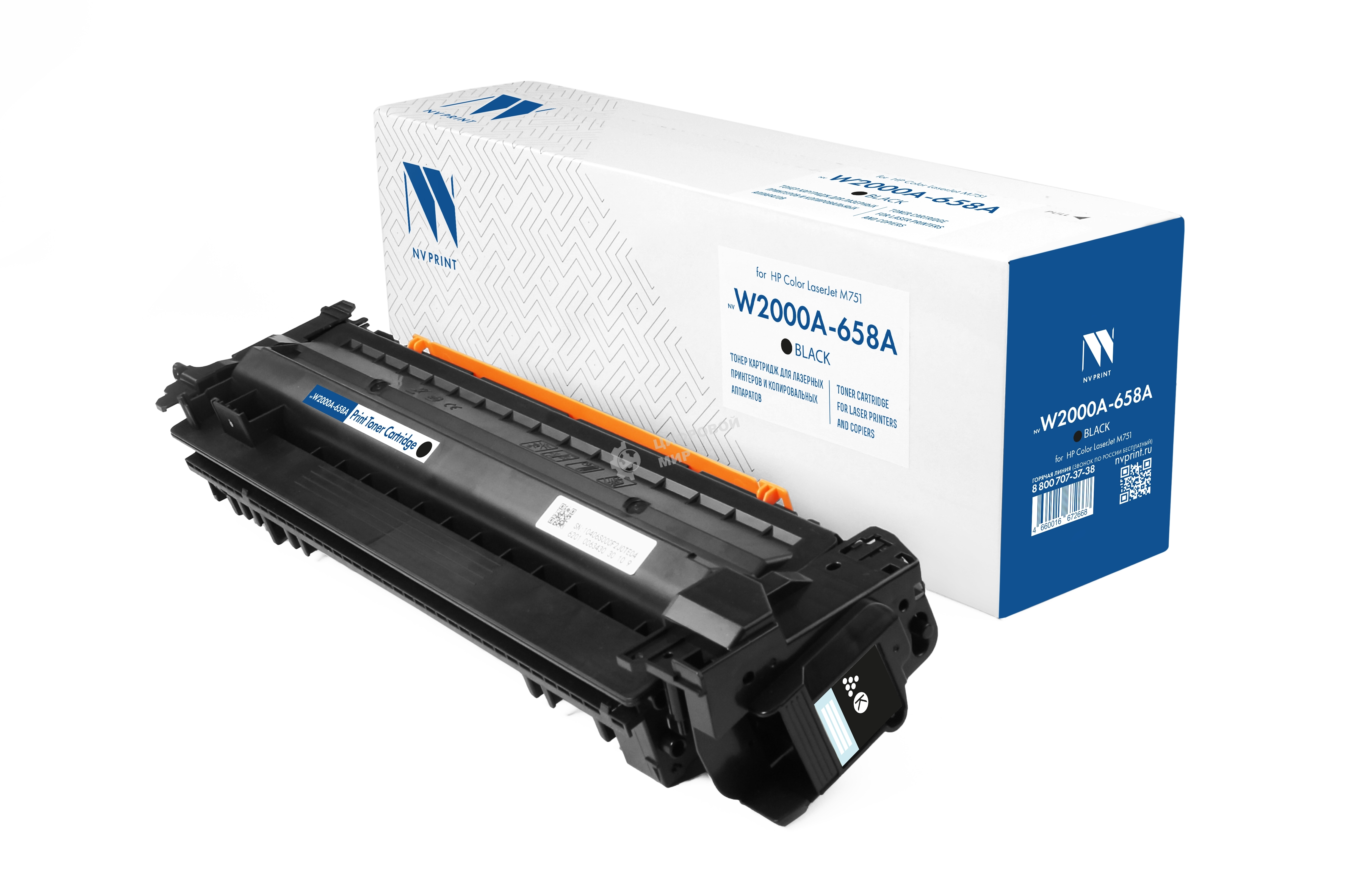 Картридж NVPrint совместимый NV-W2000A 658A черный для HP Color LaserJet M751 (7000k)