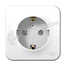 Розетка ОП Blanca 16А 250В защ. шторки с заземл. изол. пласт. бел. SchE BLNRA011111