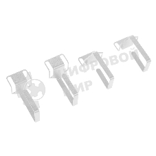 Органайзер кабельный одинарный изгонутый