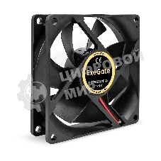 Вентилятор для корпуса ExeGate EX08025S2P-24 черный, 80 мм, 2800 об/мин, 28 дБ, 2 pin