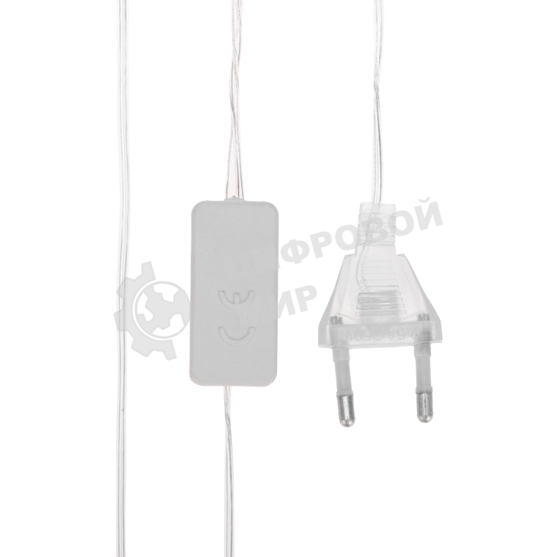 Гирлянда светодиодная Neon-night Снежинки большие 5м, 20LED, IP20, прозрачный провод, свечение мульти (RG/RB), мигание, 230В