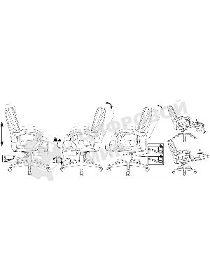 Кресло Бюрократ T-9950MSG-F/BROWN-PU коричневый, экокожа