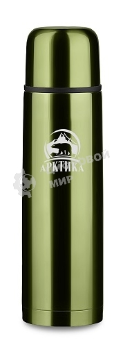 Термос Арктика 102-500 болотный, узкое горло 0,5 л классический, цветной, холод/тепло 24 ч