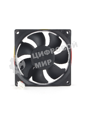 Вентилятор для корпуса Gembird черный, 80 мм, 2000 об/мин, 23 дБ, 3 pin