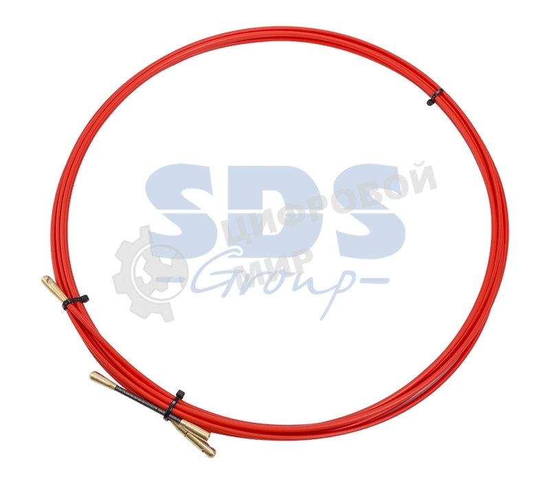 Протяжка кабельная Rexant (мини УЗК в бухте), стеклопруток, d=3,5 мм, 3 м, красная