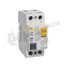 Выключатель дифференциального тока (УЗО) 2п 25А 10мА тип AC ВД1-63 IEK MDV10-2-025-010