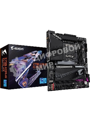 Материнская плата Gigabyte Z790 AORUS ELITE AX, LGA 1700, Intel Z790, 4xDDR5, 6xSATA, 4xM.2, 1xPCI-E 5.0 x16, 1xPCI-E 3.0 x4, 1xDP, 1xHDMI, 1x 2.5Gb LAN, 2xUSB-A 2.0, 3xUSB-A 3.2 Gen 1, 2xUSB-A 3.2 Gen 2, 1xUSB-C 3.2 Gen 2x2, 7.1, ATX