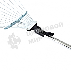 Грабли веерные стальные Palisad, 190-520х1200-1500 мм, 15 зубьев, раздвижные, стальной черенок