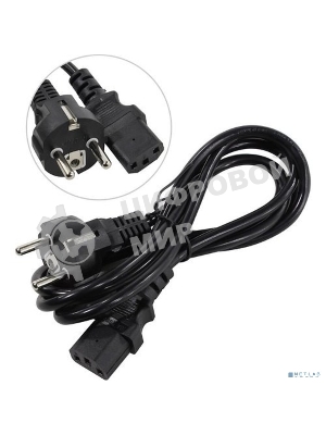 Кабель питания ExeGate Special PC-1,8S (Евровилка Schuko->С13) 3*0.5мм2, CCA, черный, 1.8м.