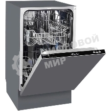 Встраиваемая посудомоечная машина Monsher MD 4512, серебристый, 45 см, 9 компл., 49 дБ, класс A++