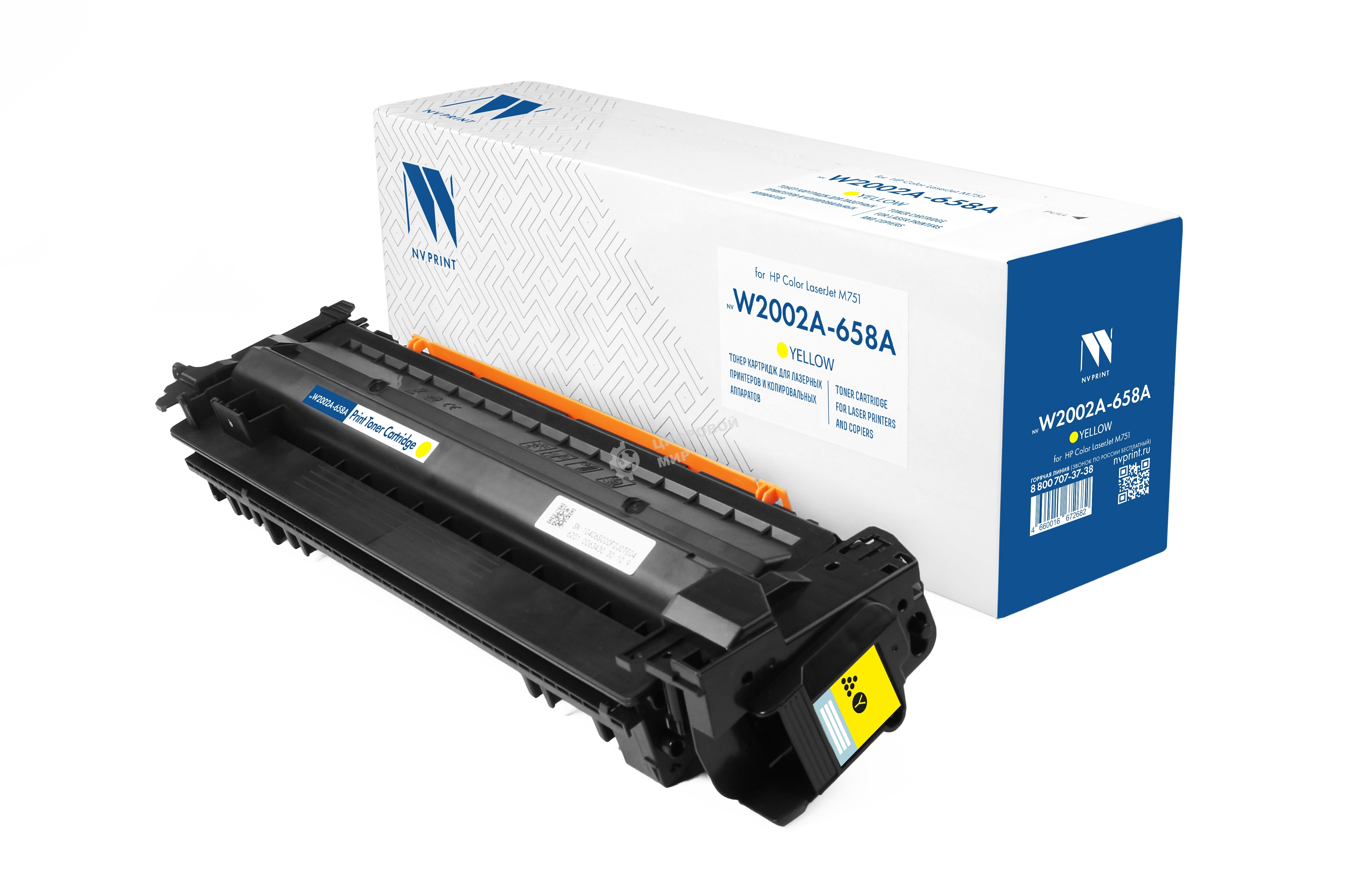 Картридж NVPrint совместимый NV-W2002A 658A Yellow для HP Color LaserJet M751 (6000k)