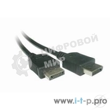 Кабель DisplayPort Gembird, 1.8м, 20M/20M, черный, экран, пакет