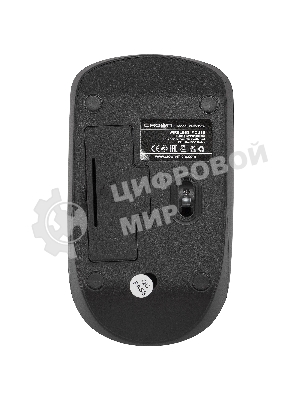 Мышь беспроводная Crown CMM-336W черный, 1600 dpi, радиоканал, USB, кнопки - 4