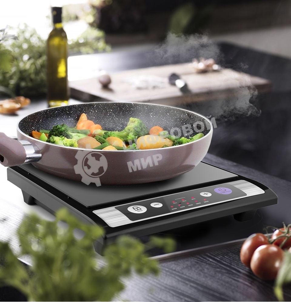 Плита электрическая Kitfort КТ-107 черный (настольная)