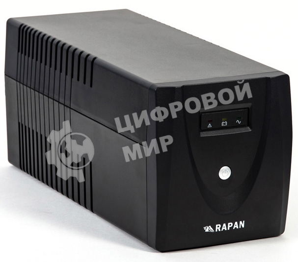 Источник бесперебойного питания RAPAN-UPS 1000 220В 1000ВА/600Вт меандр с АКБ 2х7А·ч интерактивный RAPAN-UPS 1000 power supply 220V 1000VA/600W meander with battery 2x7Ah interactive