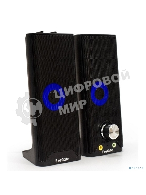 Саундбар-акустическая система 2.0 ExeGate EX289681RUS Accord 280 питание USB, Bluetooth, 2х3Вт (6Вт RMS), 60-20000Гц,черный, RGB подсветка