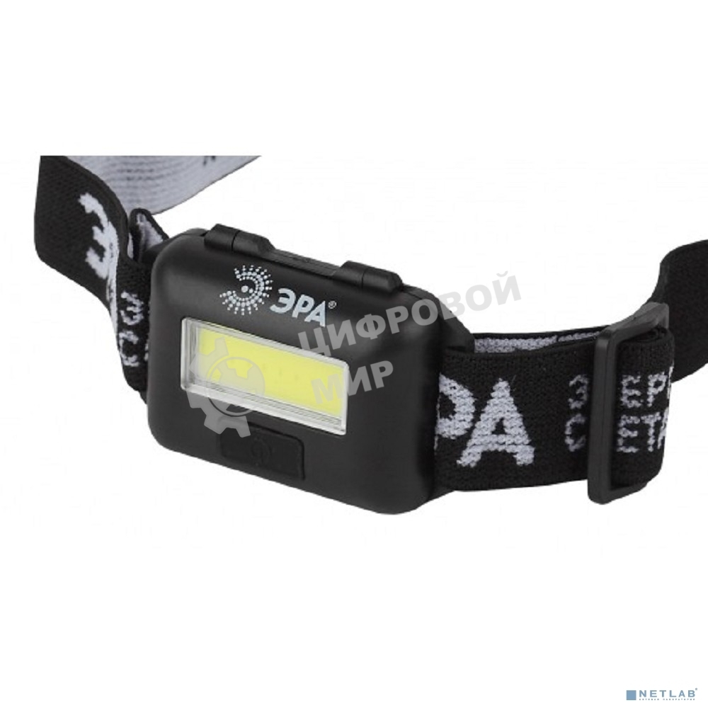 Фонарь ЭРА Gb-607 налобный с влагозащитой 3Вт COB LED Extra 3хААА блист.