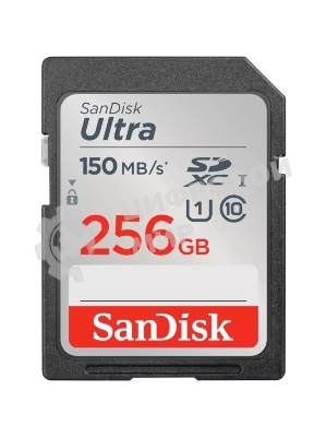 Флеш карта SD 256Gb SanDisk SDXC Class 10 UHS-I Ultra 120Mb/s