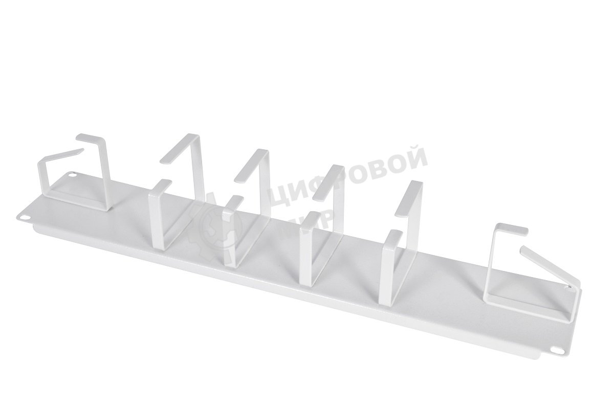 Кабельный органайзер Горизонтальный ЦМО ГКО-2-6 односторонний кольца 2U шир.:19