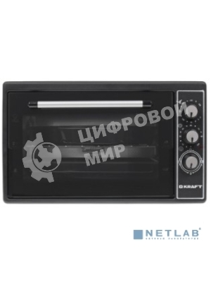 Мини-печь Kraft KF-MO3801BL, черный, 38 л.