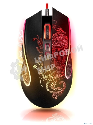 Мышь проводная Defender Venom GM-640L черный, 3200 dpi, USB, кнопки - 8