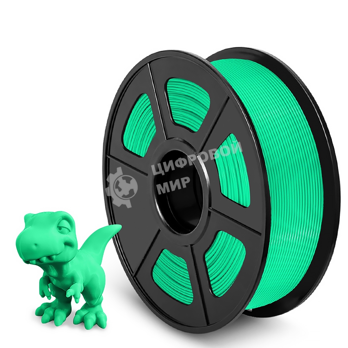 Филамент NVPrint PLA+ Green для 3D печати диаметр 1.75мм длина 330 метров масса 1 кг