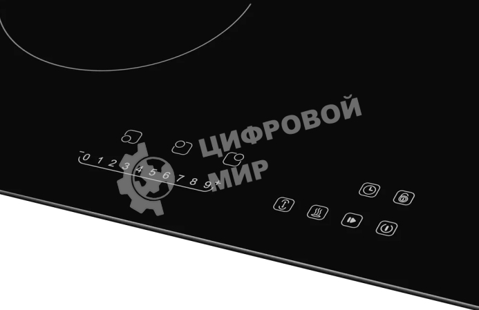 Встраиваемые электрические панели Kuppersberg ECO 411 45 см, стеклокерамика, Hi-Light, черный