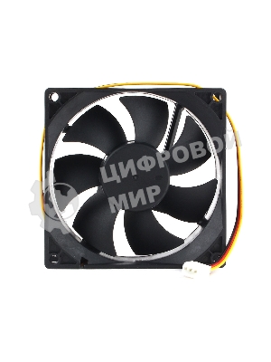 Вентилятор для корпуса Gembird черный, 92 мм, 2500 об/мин, 29 дБ, 3 pin