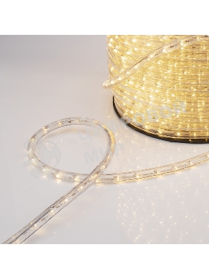 Дюралайт Neon-night LED, постоянное свечение (2W) - теплый белый, 36 LED/м, бухта 100м