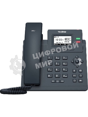 Телефон SIP Yealink SIP-T31P WITHOUT PSU черный (без БП)
