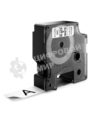 Расходные материалы Картридж с лентой 19 мм х 7м. , пластик , черный шрифт на белом фоне S0720830