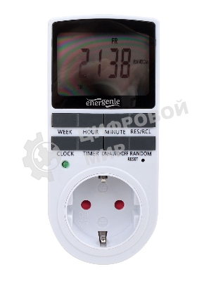 Таймер электрический Energenie EG-SST-01, LCD-дисплей 2,3″, белый